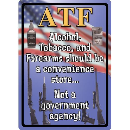 Atf Tin Sign 12"x17"