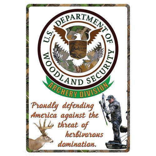 Tin Sign Redneck Area, Size 12" x 17"