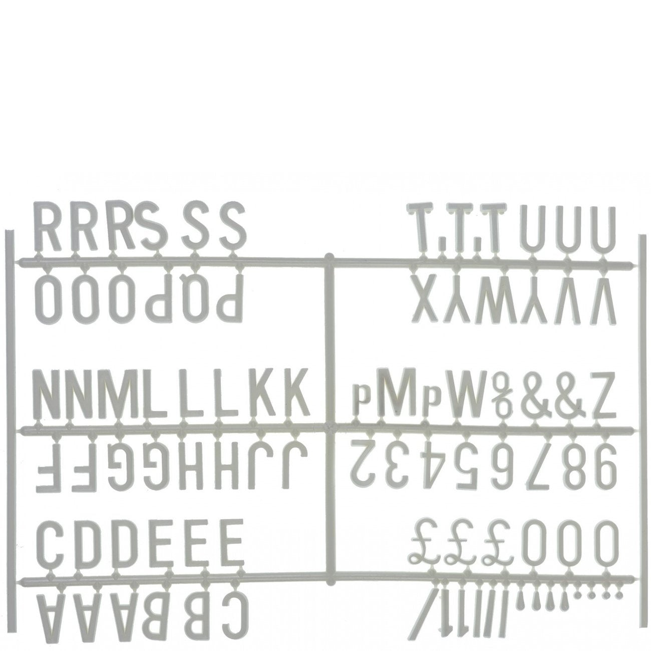 Peg Board Character Sets 3/4"