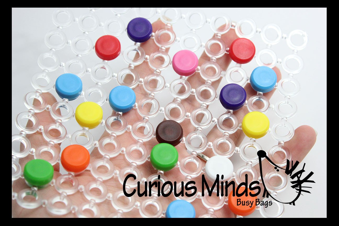 Snap Button Peg Board Toy