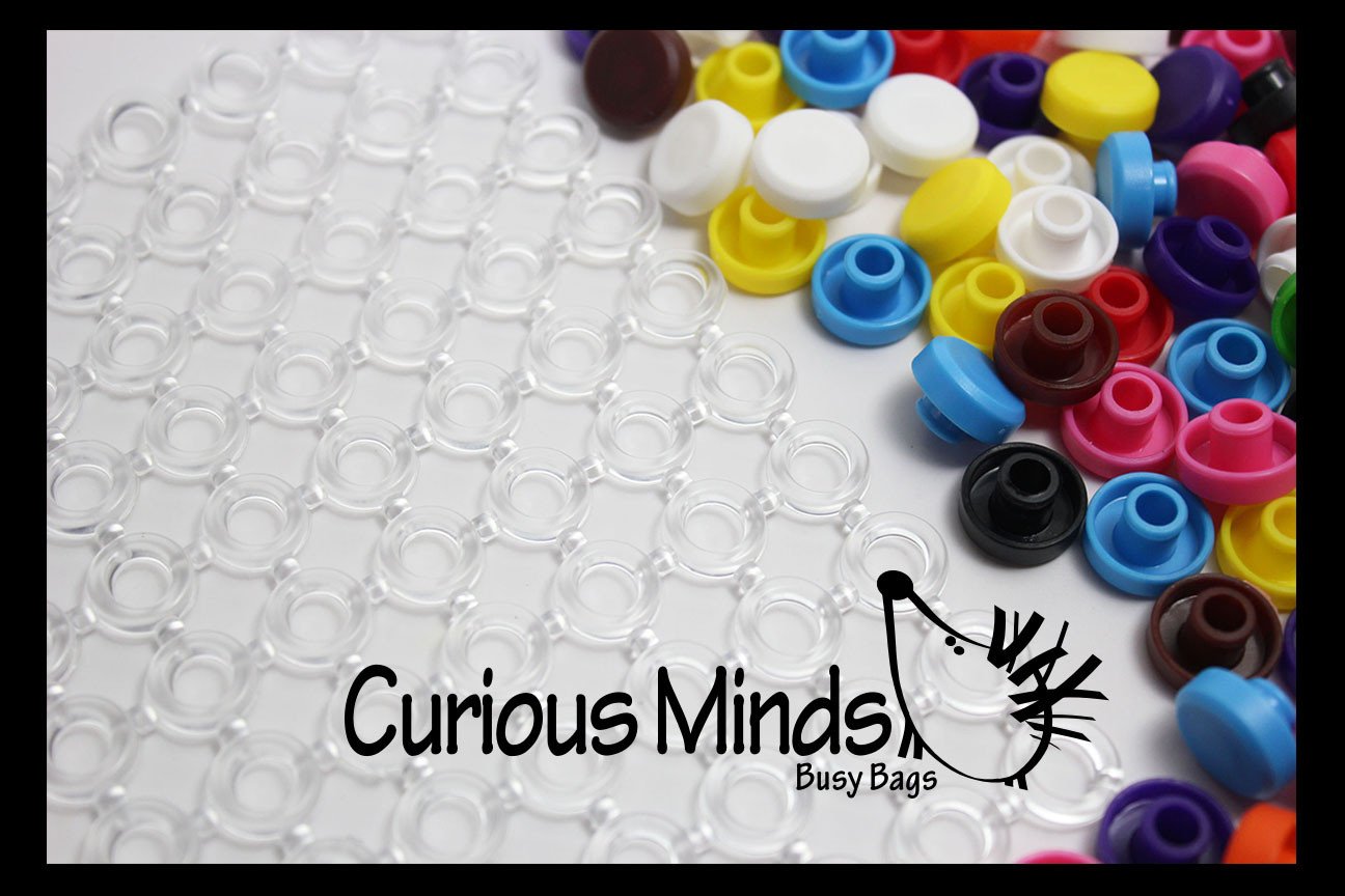 Snap Button Peg Board Toy