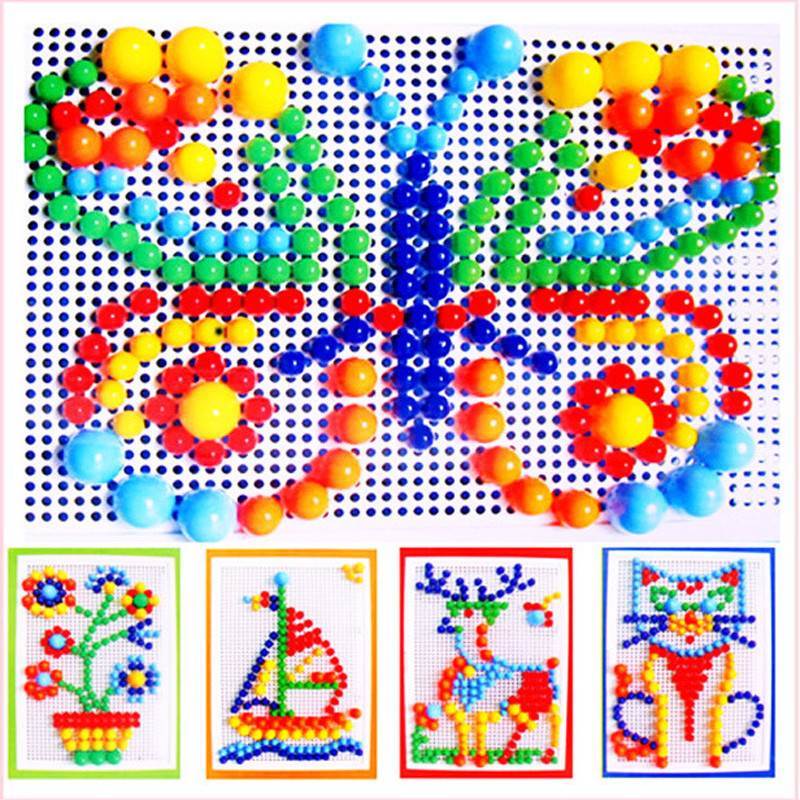 296 piece colourful peg board
