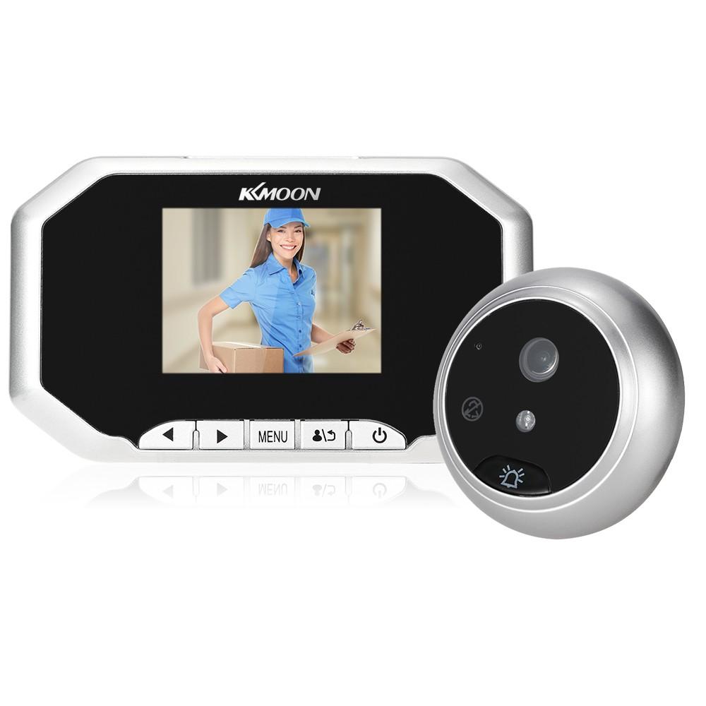 KKmoon 3" LCD 720P Digital Peephole Viewer 160° Door Eye Doorbell HD IR Camera Night Vision Photo Taking/Video Recording for Home Security