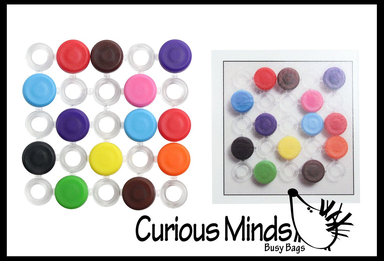 Tiny Snap Button Peg Board with Pattern Cards Toy