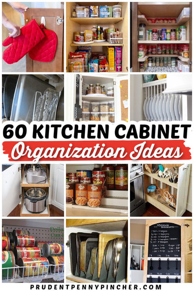 Organize your kitchen cabinets on a budget with these DIY kitchen cabinet organizing idea
