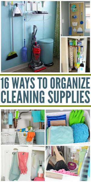 Cleaning supplies organization is very important if you are going to successfully declutter your house