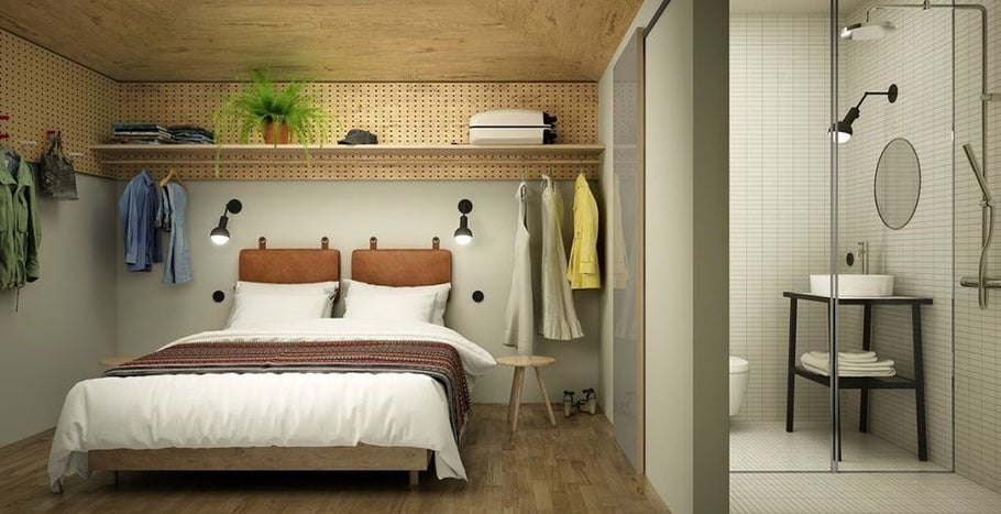 Small-Space Solutions: 5 Tiny Bedroom (and Dorm) Ideas to Steal from Stockholm’s Hobo Hotel