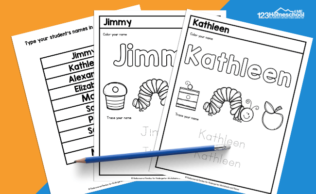 Free Editable Name Tracing Worksheets For Kindergarten and Preschool