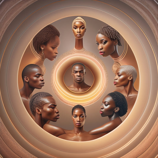 A stylized illustration of interconnected human figures in varied skin tones and abilities, forming a dynamic, swirling vortex that radiates outward, symbolizing collective growth and transformation.