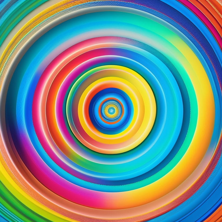 A vibrant, abstract illustration featuring interconnected circles in rainbow colors, with subtle, swirling patterns resembling ripples on water, conveying unity, inclusivity, and support.