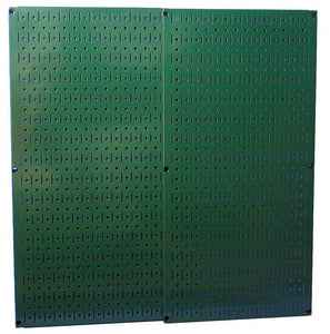 Green Metal Pegboard Pack - Two 16" x 32" Pegboard Tool Boards