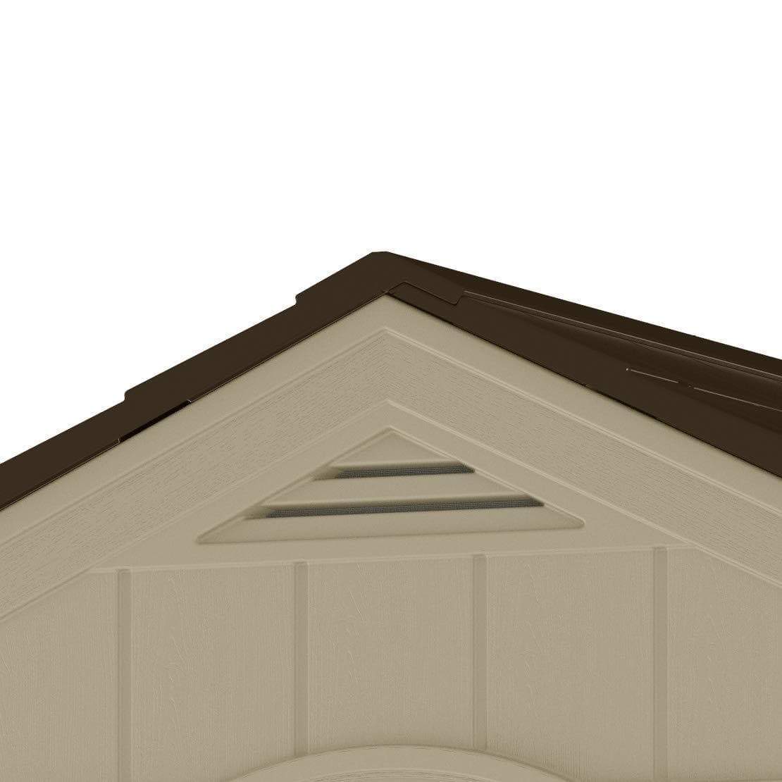 Online shopping suncast 6 x 5 everett storage shed outdoor storage for backyard tools and accessories all weather resin material transom windows and shingle style roof wood grain texture