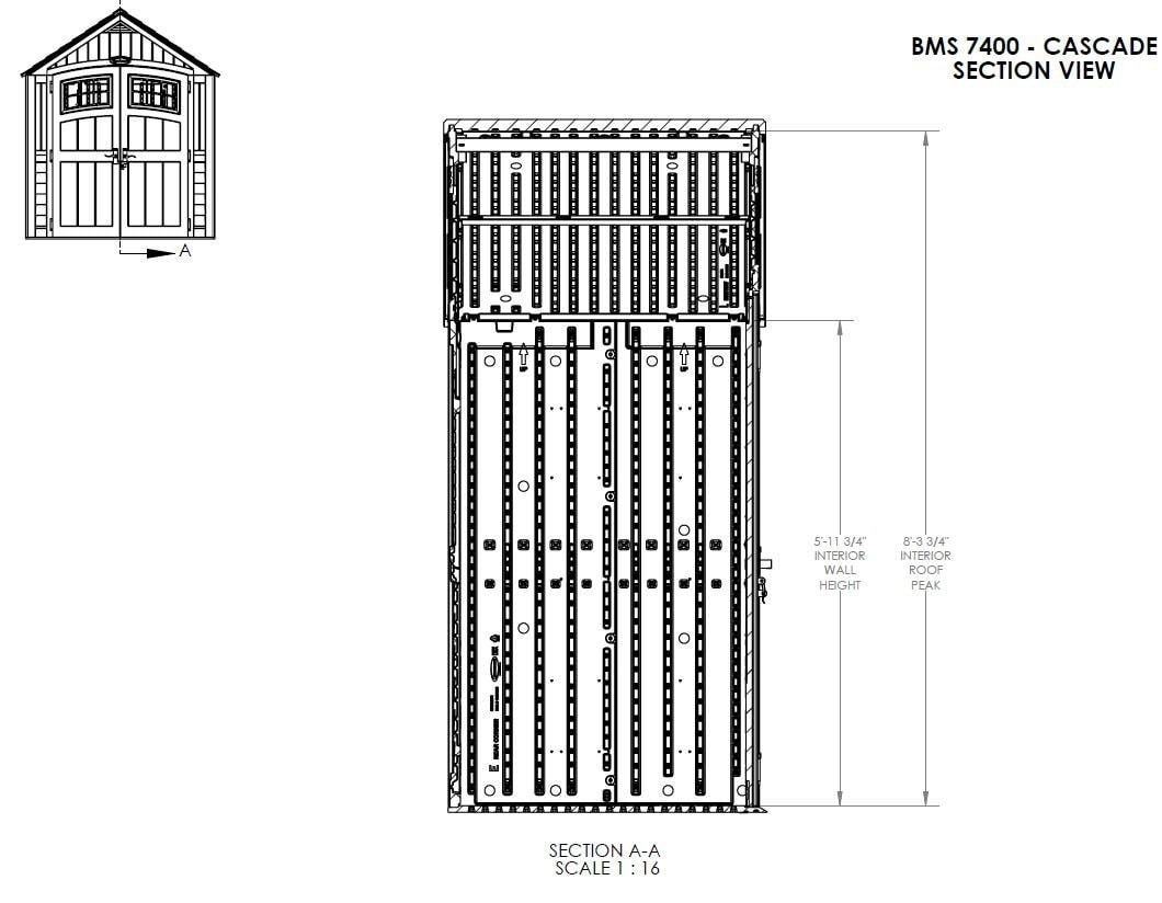 Select nice suncast 7 x 4 cascade storage shed outdoor storage for backyard tools and accessories all weather resin material transom windows and shingle style roof