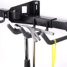 Load image into Gallery viewer, Featured tool storage rack adjustable wall mount tools storage system heavy duty tools hanger garage shed basement workshop storage 55 5 inch