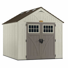 Load image into Gallery viewer, Products suncast 8 x 10 tremont storage shed outdoor storage for backyard tools and accessories all weather resin material transom windows and shingle style roof
