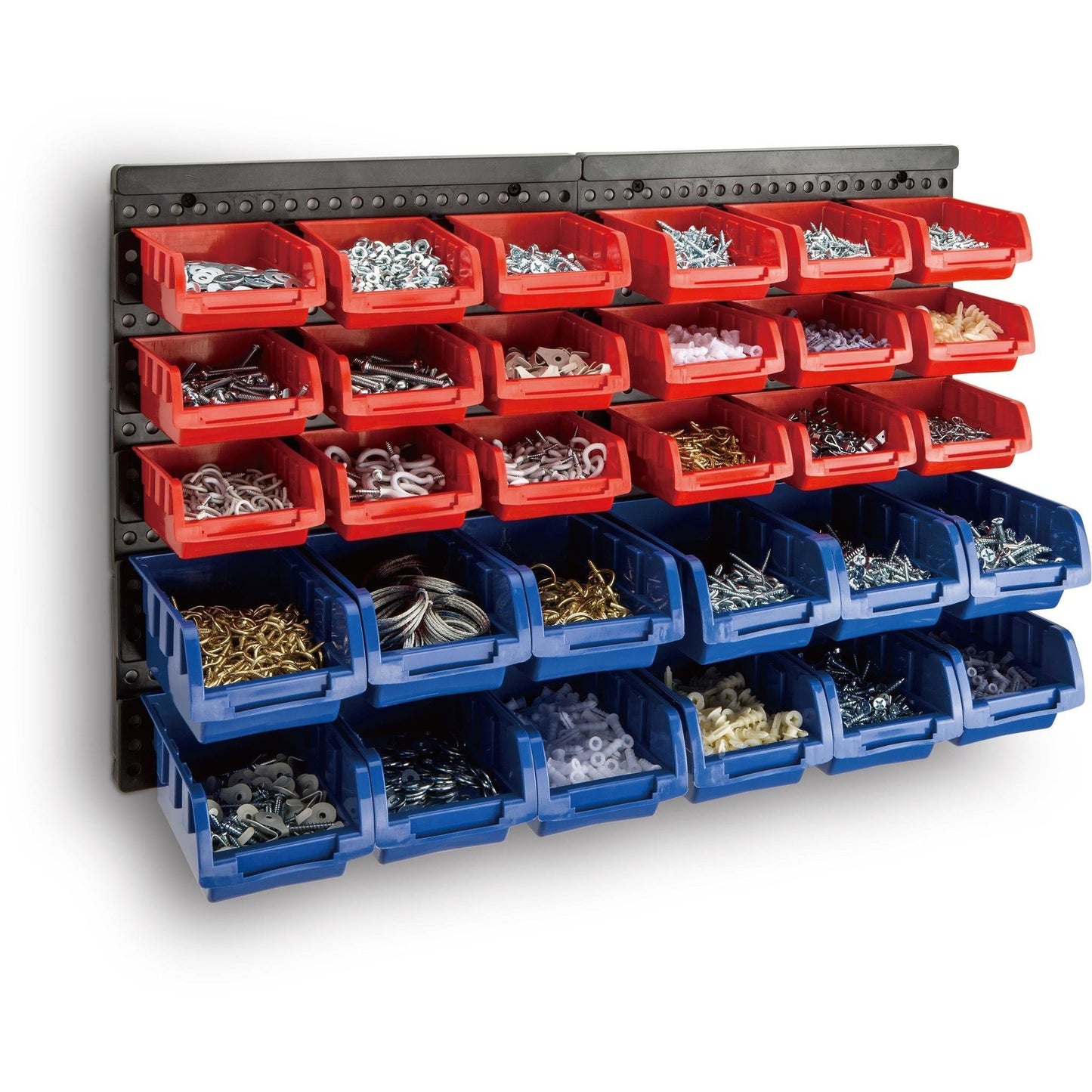 30 Bin Wall Mounted Rack Storage Organiser