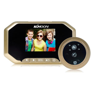 KKmoon  3"  LCD 720P Digital Peephole Viewer 160° PIR Door Eye Doorbell Camera IR Night Vision Motion Detection Photo Taking/Video Recording for Home Security