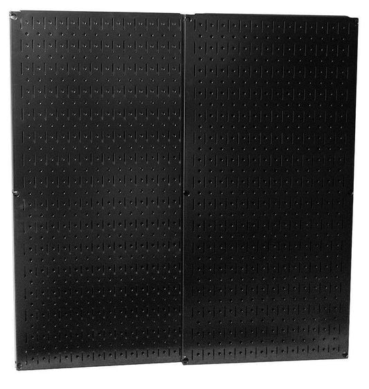 Black Metal Pegboard Pack - Two 16" x 32" Pegboard Tool Boards